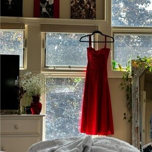 HOUSE OF CB red bustier dress